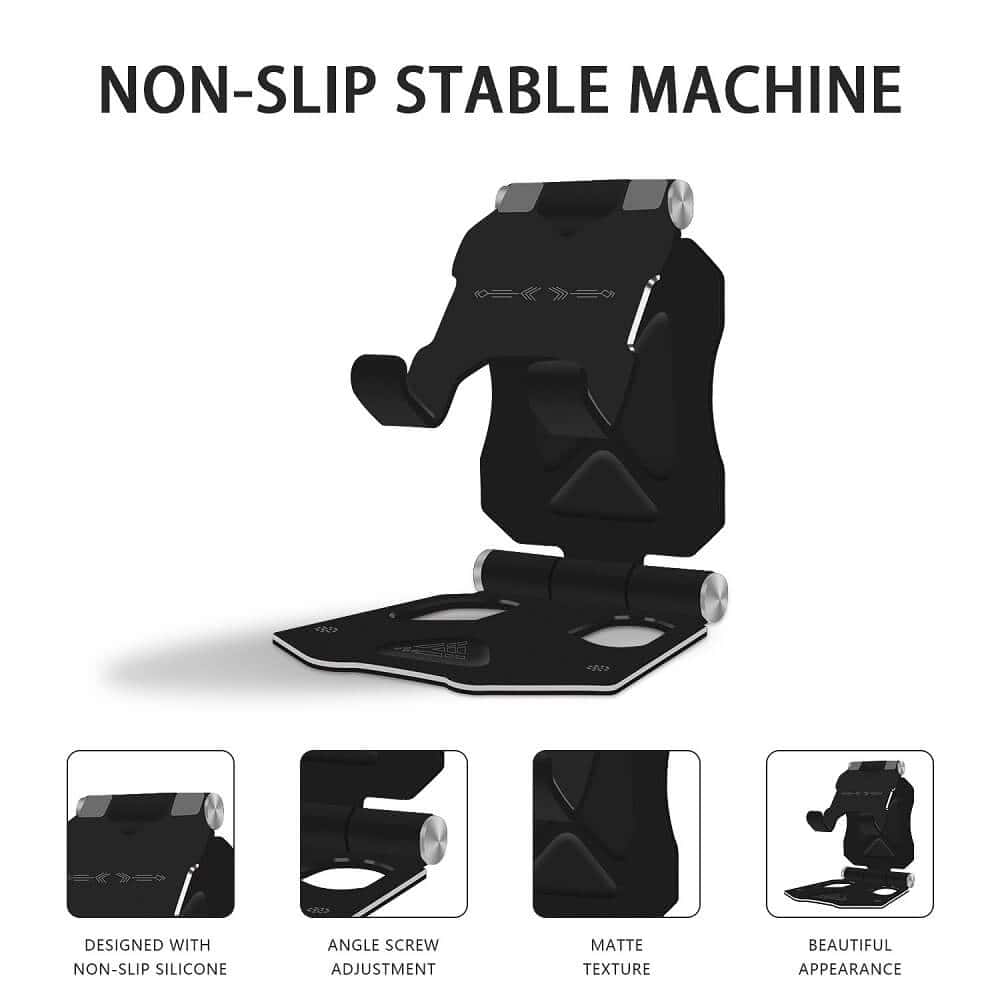Aluminium Foldable Desktop Cell Phone Smartphone Stand Bracket Phone Desktop Bracket Small Tab /iPad Aluminium Foldable Desktop Cell Phone Smartphone Stand Bracket Phone Desktop Bracket Small Tab /iPad